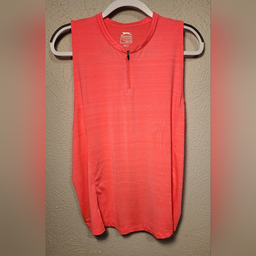 Slazenger Neon Pink Golf Tank. Size XXL.